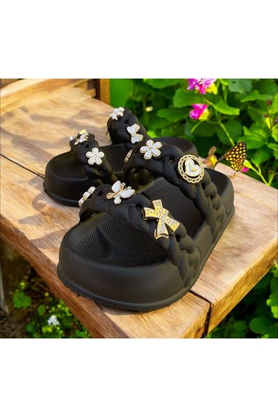 Hızlı Al Girl's Stone Slippers.Garden Beach Pool Stone Slippers Suitable for Daily Use