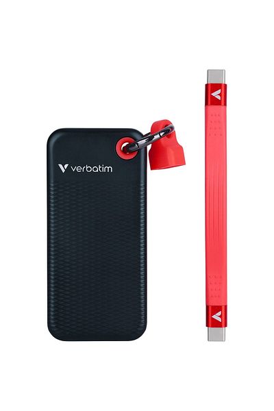 Verbatim Verbatim Pocket External SSD USB 3.2 Gen 2 1TB Black/Red