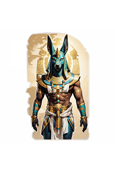 INOVATIX Set de 8 piese, autocolant zeul egiptean Anubis cu pieptar, INOVATIX...