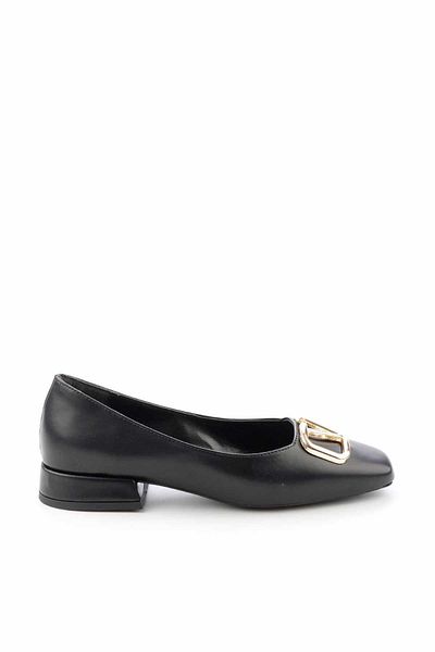 Bambi Matte Black Women's Classic Heeled Shoes K 01189277108