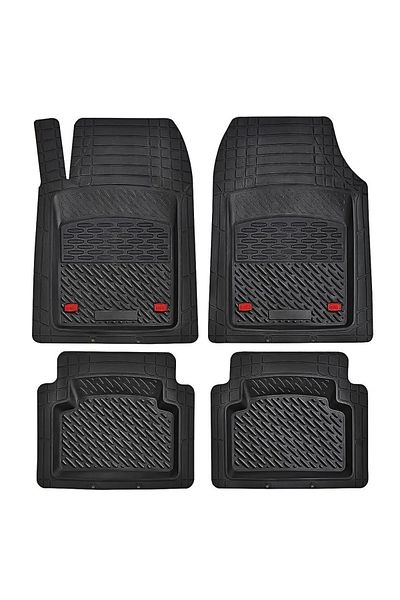 TEAMCAR ® Tray Type Car Mats Compatible With Dacia Sandero, Black