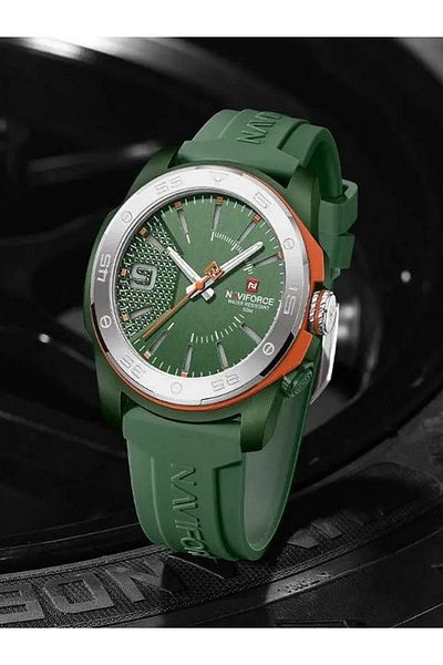 Naviforce Sports Luminous Hands Luxury Watch Men's Silicone Belt Wrist Watches
