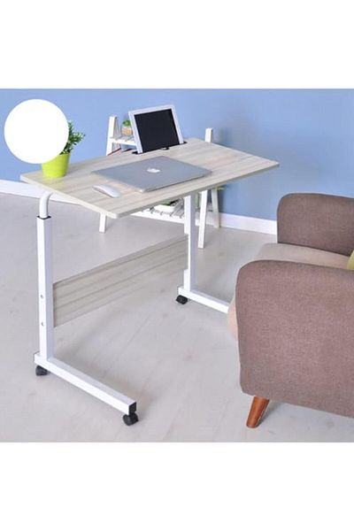 Generic Adjustable Portable Laptop Desk - Bedside Computer Table for Home & Office Use