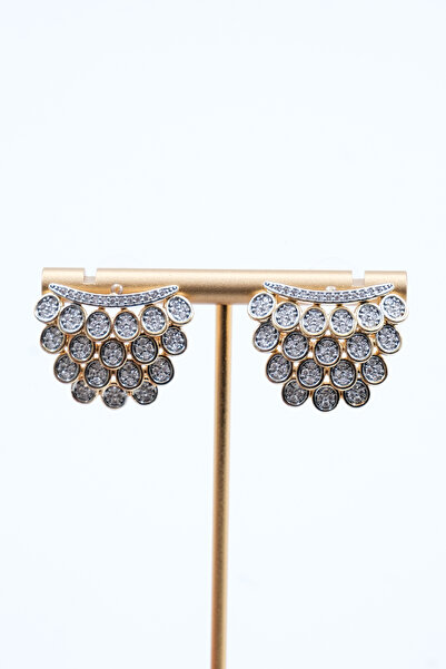 ATELİER BEREN Glam Cluster - Katmanlı Taşlı Özel Tasarım Kadın Küpe