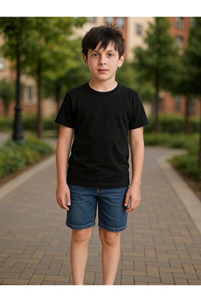 Windy Island Băiat guler rotund basic mânecă scurtă tricou