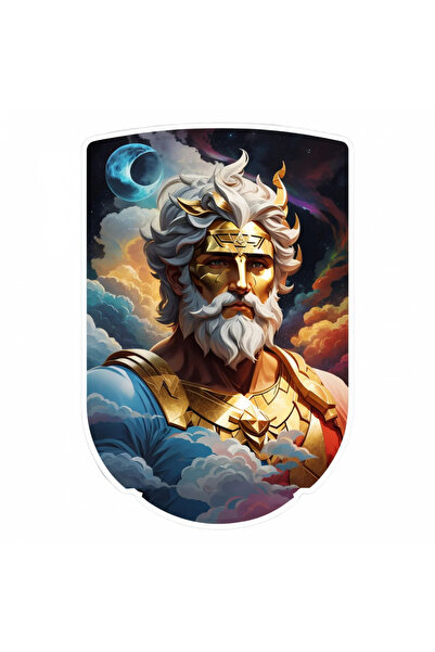 INOVATIX Set de 8 piese, autocolant bust zeu grec Aeter, INOVATIX®. 6 cm