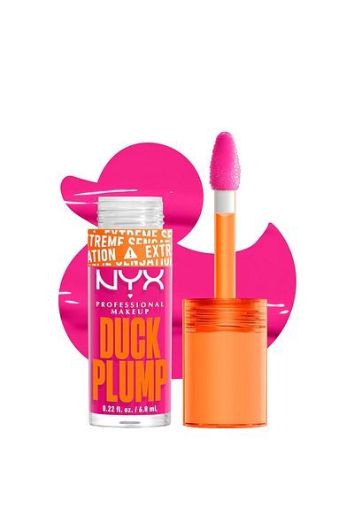 NYX Professional Makeup Duck Plump High Pigment Plumping Lip Gloss with Spicy Ginger, Vegan Lip Make