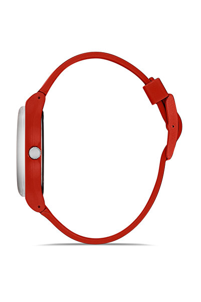 Polo Air Sport Unisex Silicone Band Day Month Calendar Wrist Watch Red Color Pl-1555B4X