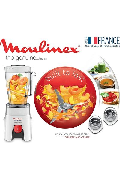 molinex Moulinex Blender 500 Watt 1.5 Liter White LM242B28