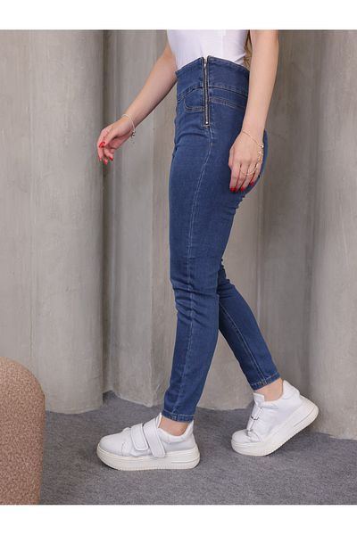 MISS MERCAN Women's High Waist Lycra Tight Jeans Pants No Fade Slimming Effect