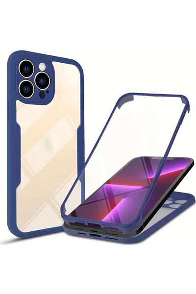 Techsuit IPhone 13 Pro Max Case + Screen Protector - Techsuit ColorVerse 360 Series - Blue