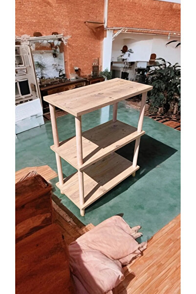 tahtavibe Banyo Rafı,Mutfak Rafı,Çok Amaçlı Raf,Demonte 3Katlı Raf,Kendin Kur