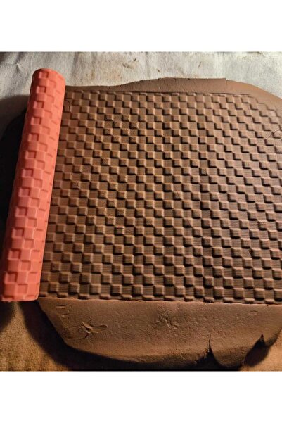 Enbceramic 17 CM SERAMİK & POLİMER KİL DESEN OKLAVASI DOKU RULOSU