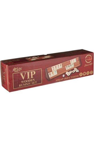 Vip Ahşap Okey Takımı (Koyu Renk)