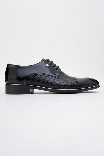 maximoda Classic Patent Leather and Matte Black Men's Evening Shoes