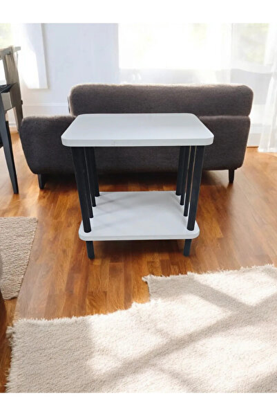 tahtavibe Demonte Sehpa,Tek Katlı Raf,Komodin,Zigon Sehpa,Dergilik,Kitaplık,S...