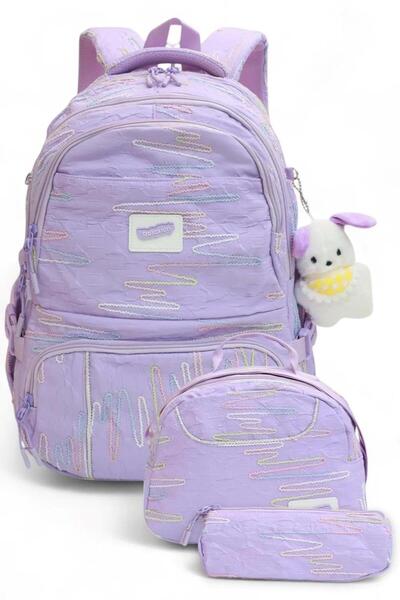 SYG حقيبة ظهر مدرسية ابتدائية من Relaxion مع 6 أقسام وحامل أقلام حراري مع ملح...