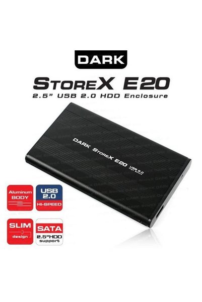 Universal DARK DK-AC-DSE20 E20 2.5" USB 2.0 SATA BLACK