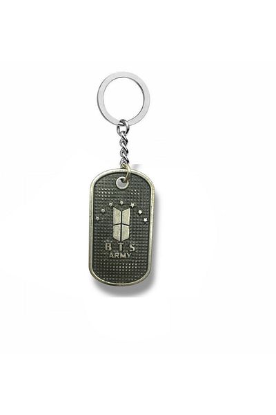Herşey Nota Bts Suga Imprint Keychain – K-Pop Group Member Min Yoongi Themed Metal Unisex Accessory