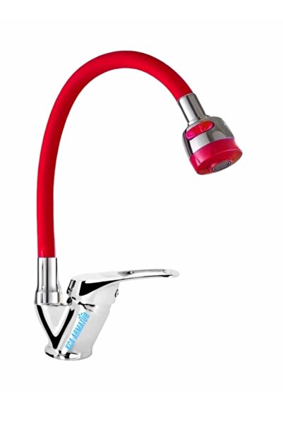 Generic Brand Red Spiral Movable Movable 2 Function Spout Kitchen Sink Faucet...