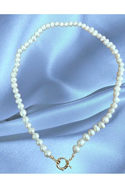 Arjew Gerçek İnci Gemici Kilitli 45 cm Kolye