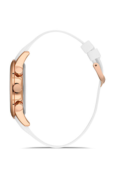 Polo Air Rubber Cord Metal Case Men Wrist Watch White Copper Color Pl-0984E5X