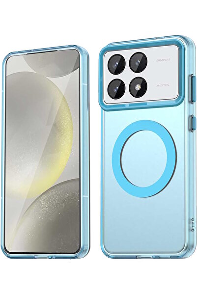 m.tk moveteck Xiaomi Poco X6 Pro Kılıf Kamera Çıkıntılı Mat Magsafe Şarj Özel...