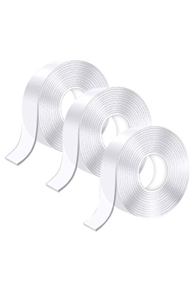 SIKS Set de 3 role de bandă dublu adezivă SIKS, 3x5 metri, 15m, izolatoare, i...