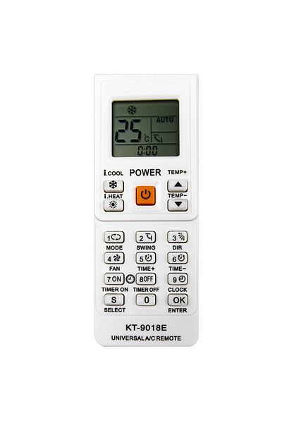 OEM Universal remote control for air conditioner, Momcbebe, KT9018E, white