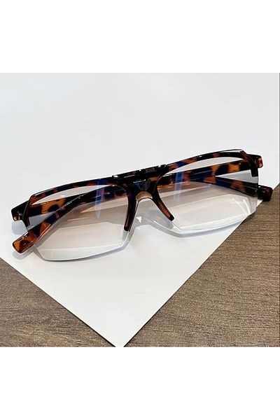 glasses accessory Prescription Reading Glasses Openable Reading Glasses Leopard +1.50