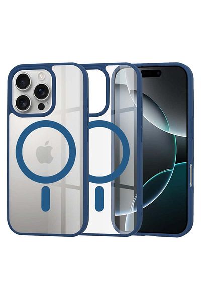 Techsuit Husă pentru iPhone 16 Pro - Techsuit MagSafe Pro - Albastră
