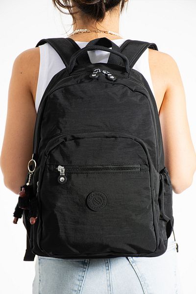 OLDSO Sanmorris Unisex Water Resistant Crinkle Fabric Multi-Eye Large Size Laptop School and Backpack 3022