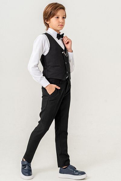 carino's kids Boy's Suit with Linen Vest