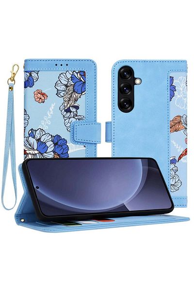 Techsuit Husă Samsung Galaxy S25 Plus - Techsuit FlipCraft - Albastru Vibrant