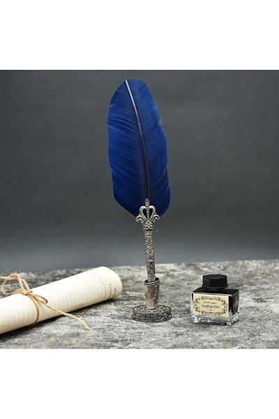 Wolawood Vintage Dip Ink Calligraphy Set – Feather Dip Pen + 5 Nibs + Ink + Ink Special Boxed Set