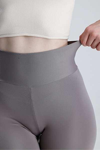 let s shine Women's High Waist Gathering Diver Shorts Leggings