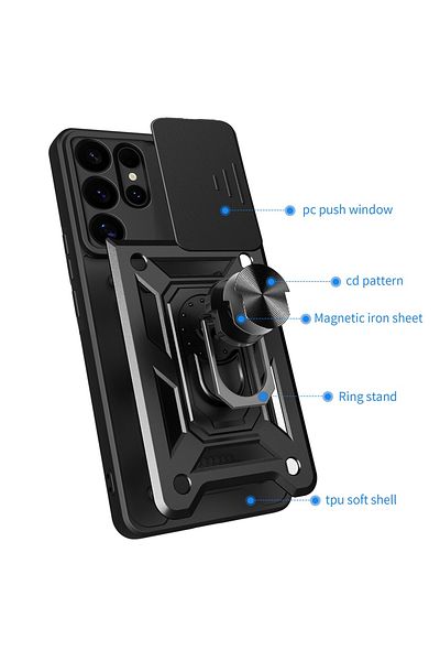 Techsuit Husă Samsung Galaxy S25 Ultra - Seria Techsuit CamShield - Albastră
