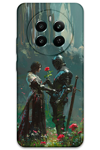 Gramaphone Realme 12 Pro Plus Uyumlu Retro Desenli Telefon Kılıfı + Ekran Kor...