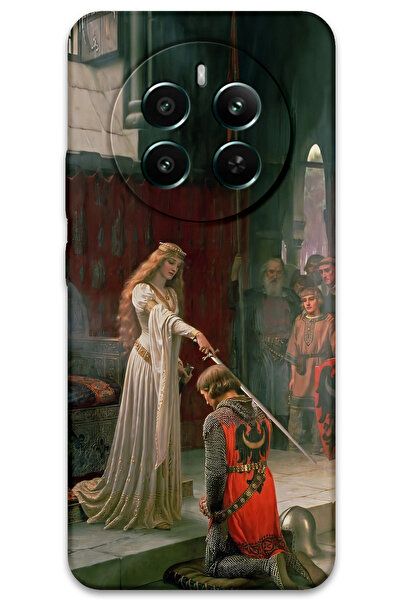 Gramaphone Realme 12 Pro Plus Uyumlu Retro Desenli Telefon Kılıfı + Ekran Kor...