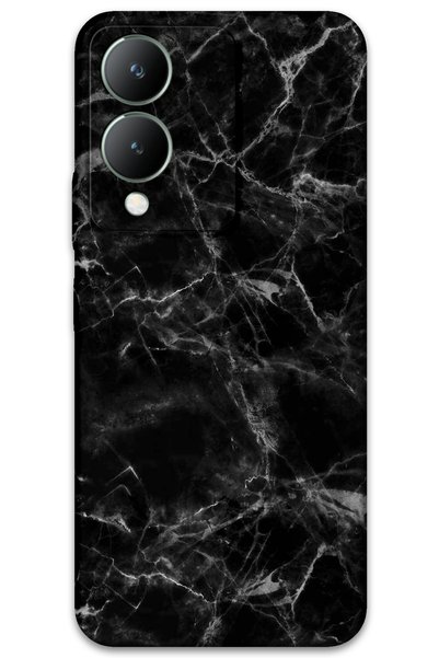 Gramaphone Vivo Y17S Compatible Marble Pattern Phone Case + Screen Protector ...