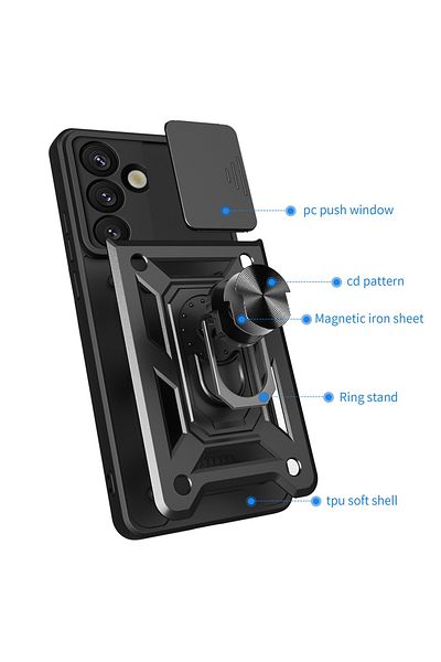 Techsuit Husă pentru Samsung Galaxy S25 - Seria Techsuit CamShield - Albastră