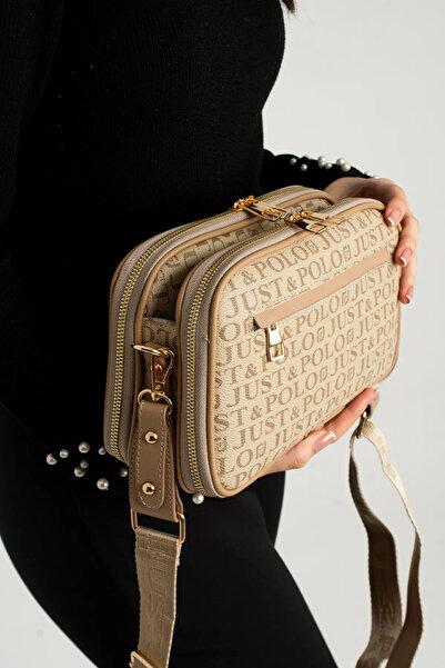 Just Polo Women's 5 Compartment Crossbody Bag Shoulder Bag and Wallet Combination