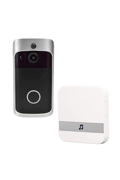 SIKS Sonerie inteligentă wireless cu cameră SIKS, wireless, rezoluție video 720P, exterior