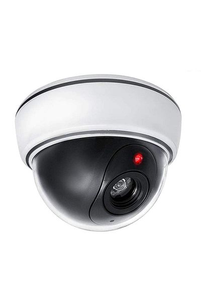 SIKS Pro Fake Surveillance Camera, Round, Indoor/Outdoor Mounting, With Batteries, Infrared LED