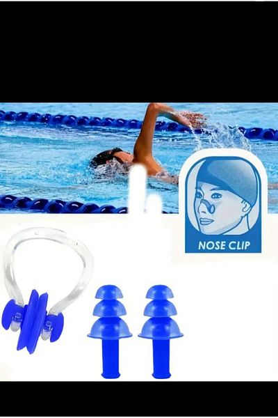 EMKSHOP Swimmer Silicone Ear Nose Plug Waterproof Earplugs Nose Clip with Box