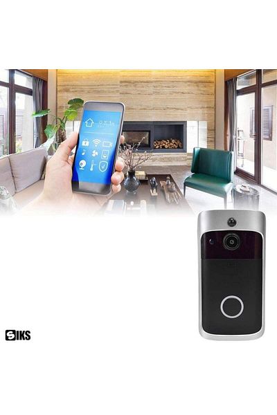 SIKS Sonerie inteligentă wireless cu cameră SIKS, wireless, rezoluție video 720P, exterior