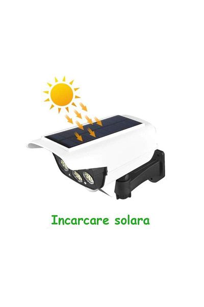 SIKS ® Fake Surveillance Camera, Motion Sensor Light, Solar Charging