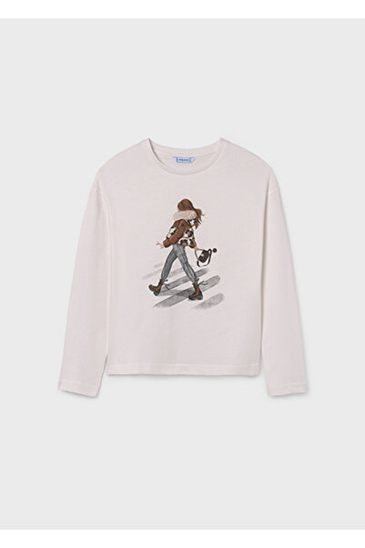 MAYORAL Girl's T-Shirt White
