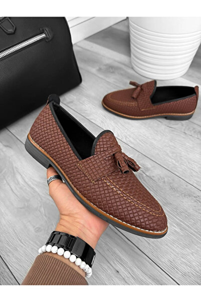 dehaine Men's casual loafers made of vegan leather, 12216, black