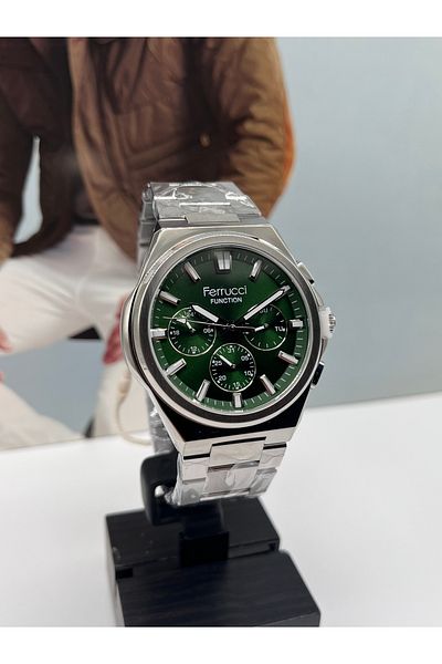 Ferrucci Steel Sports Men's Watch 3 Atm Waterproof 2 Years Warranty
